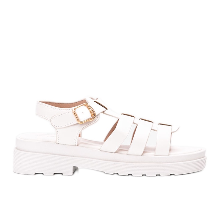 Sandalias de mujer blancas de Bradam blanco Sandalias de mujer blancas de Bradam blanco