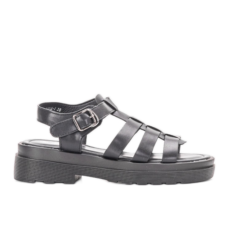 Sandalias negras de mujer de Bradam negro