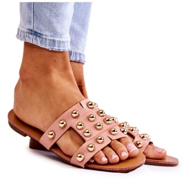 PG1 Pantuflas Clásicas Mujer Con Adornos Rosa Scotlyn