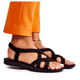 PS1 Sandalias trenzadas Marell de mujer negras negro