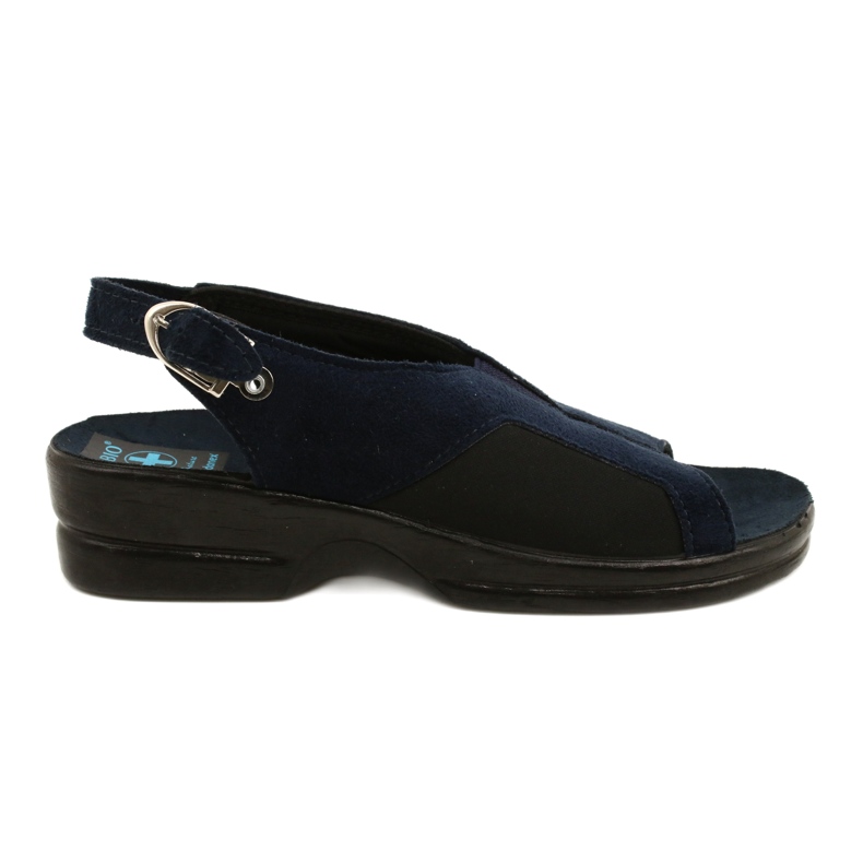 Sandalias Mujer Con Cuña Adanex 21680 Azul Marino