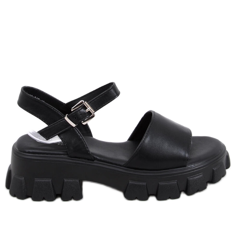 Sandalias con suela gruesa Saint Black negro