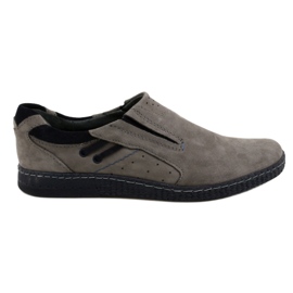 KOMODO Mocasines de hombre gris 862L