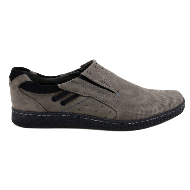 KOMODO Mocasines de hombre gris 862L
