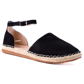 SHELOVET Alpargatas caladas negro