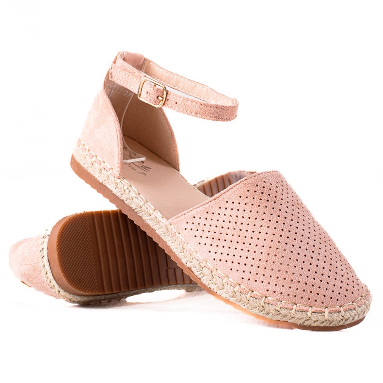 SHELOVET Alpargatas caladas rosado