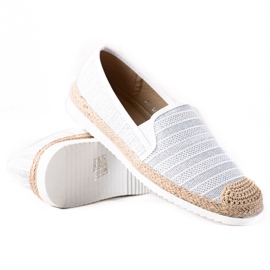 SHELOVET alpargatas sin cordones blanco