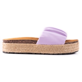 SHELOVET Alpargatas zapatillas mujer violeta