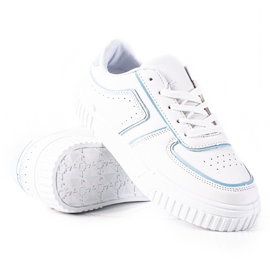SHELOVET Zapatillas blancas blanco azul