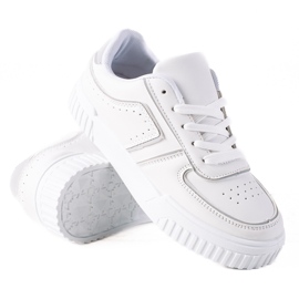 SHELOVET Zapatillas blancas blanco gris