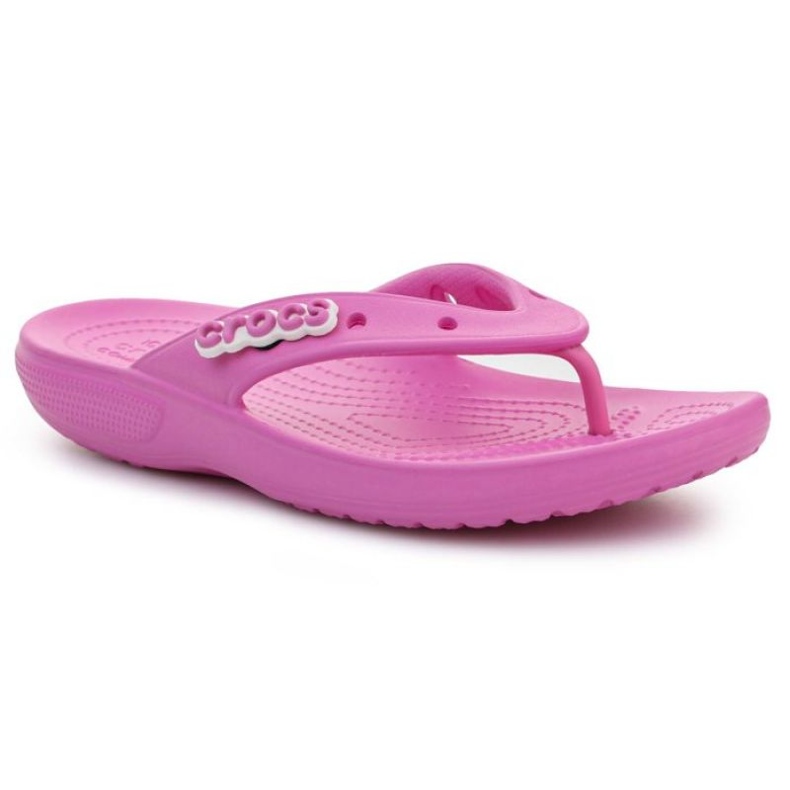 Crocs Classic Flip W 207713-6SW rosado Crocs Classic Flip W 207713-6SW rosado
