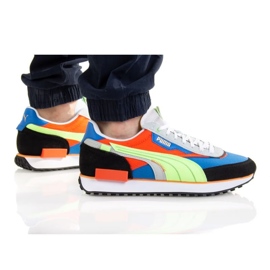Puma Future Rider Desplazado M 383148 02 negro azul naranja multicolor