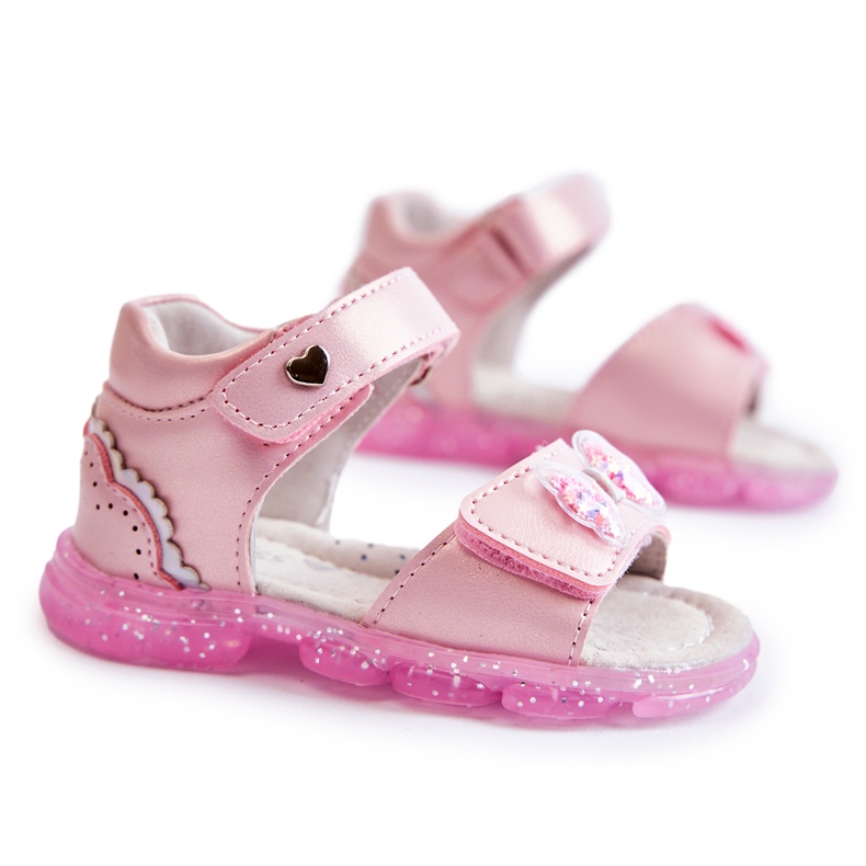 PE1 Cómodas Sandalias Infantiles Con Adorno Cayo Rosa rosado