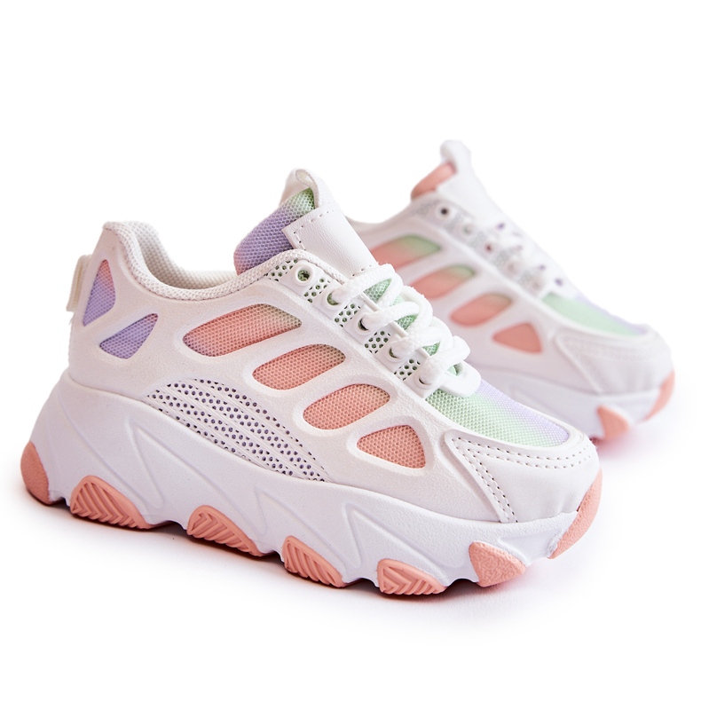FR1 Deportivas Infantiles Britney Multicolor blanco violeta rosado verde
