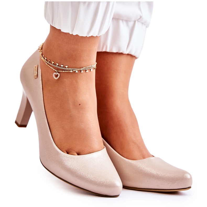 Zapatos De Salón De Mujer Sergio Leone Oro Brillante Orsola dorado
