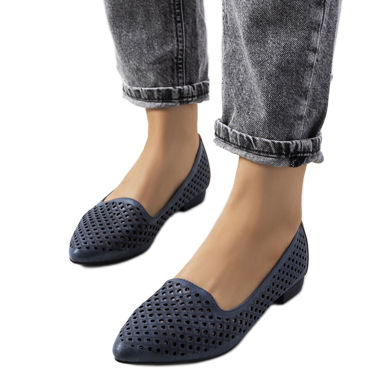 Mocasín calado azul marino Jarrett