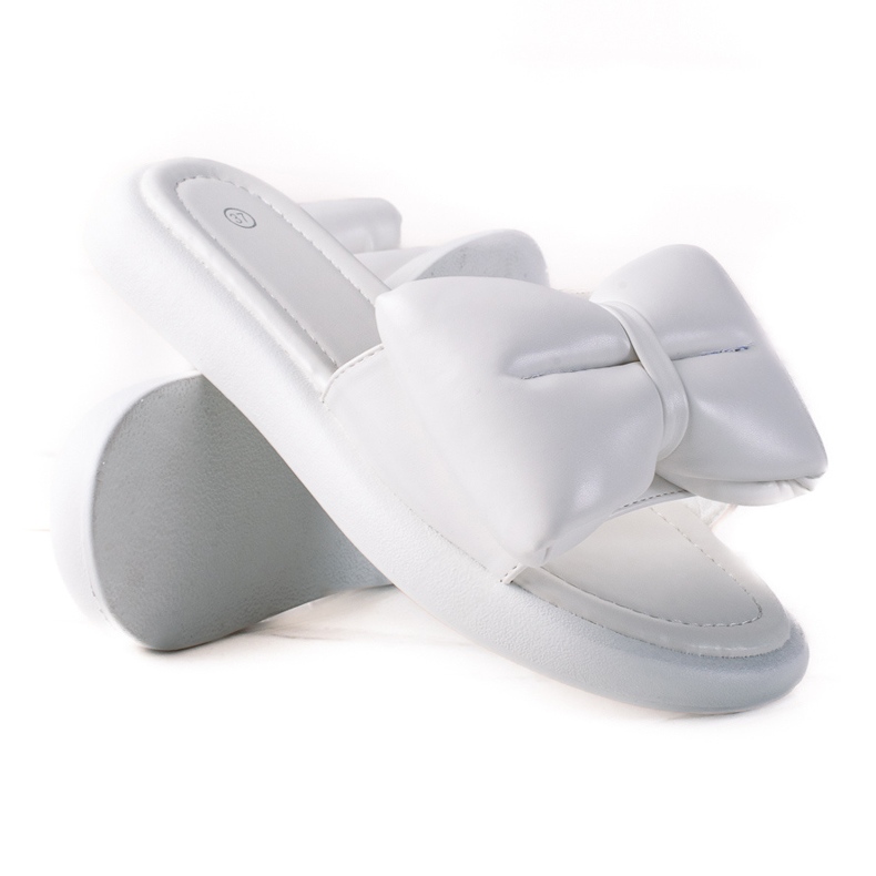 SHELOVET Zapatillas con lazo blanco