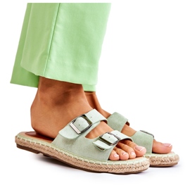 Zapatillas Mujer Clásicas Ante Verde Casilda
