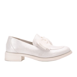 Zapatos brogue blancos con lazo Bizier