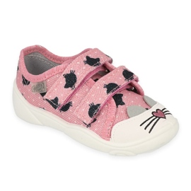 Zapatos befado niño 907P150 GATOS negro rosa plata