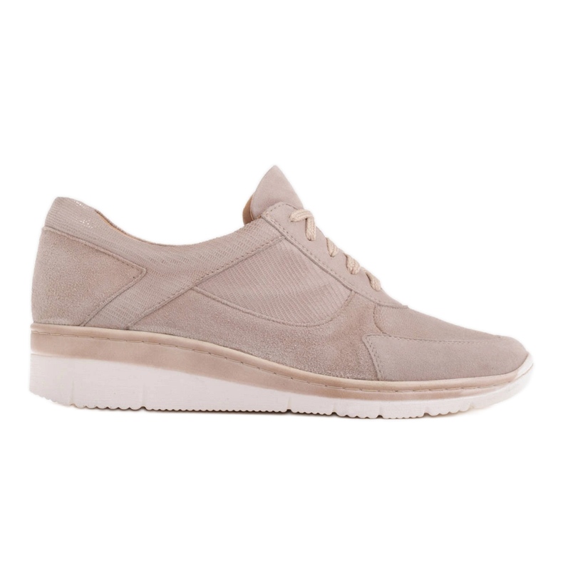 Radoskór Zapatos cómodos para un pie más ancho con suela ligera beige