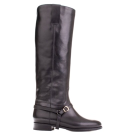 Marco Shoes Botas de montar con pulsera en el tobillo negro