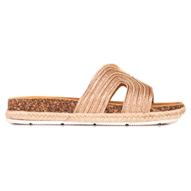 W. Potocki Cómodas pantuflas Potocki dorado