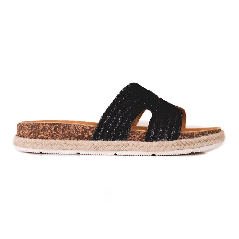 W. Potocki Cómodas pantuflas Potocki negro
