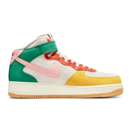 Nike Air Force 1 Mid M DR0158-100 beige rosado multicolor verde amarillo