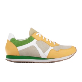 Marco Shoes Deportivas en combinación y piel y ante beige