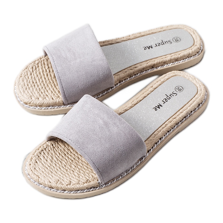 Pantuflas Staton grises para mujer Pantuflas Staton grises para mujer