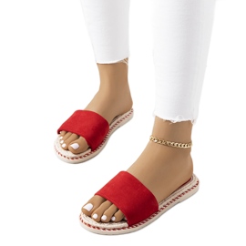Pantuflas rojas para mujer Staton rojo