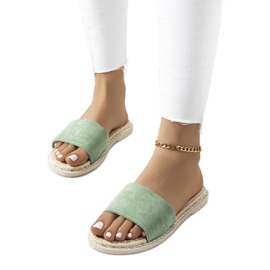 Pantuflas verdes Staton de mujer