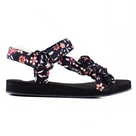 SHELOVET Sandalias En Flores negro