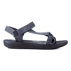 SHELOVET Sandalias Vaqueras Con Velcro azul marino multicolor