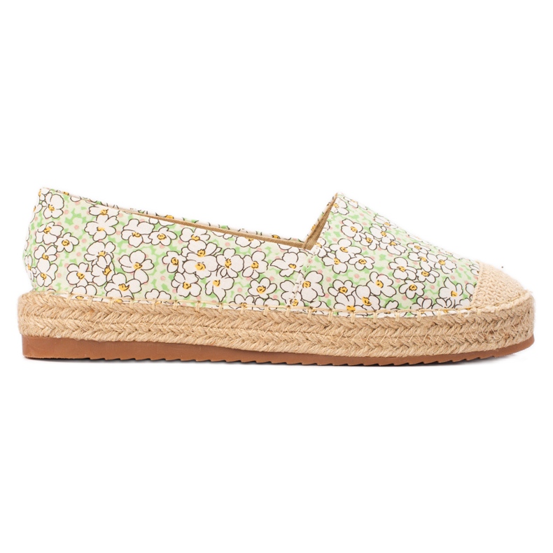SHELOVET Alpargatas de mujer multicolor verde SHELOVET Alpargatas de mujer multicolor verde