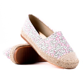 SHELOVET Alpargatas de mujer rosa multicolor