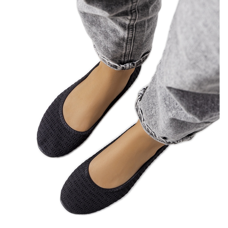 Bailarinas caladas Holmen en negro Bailarinas caladas Holmen en negro