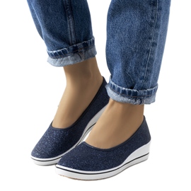 Deportivas cuña azul marino Friis