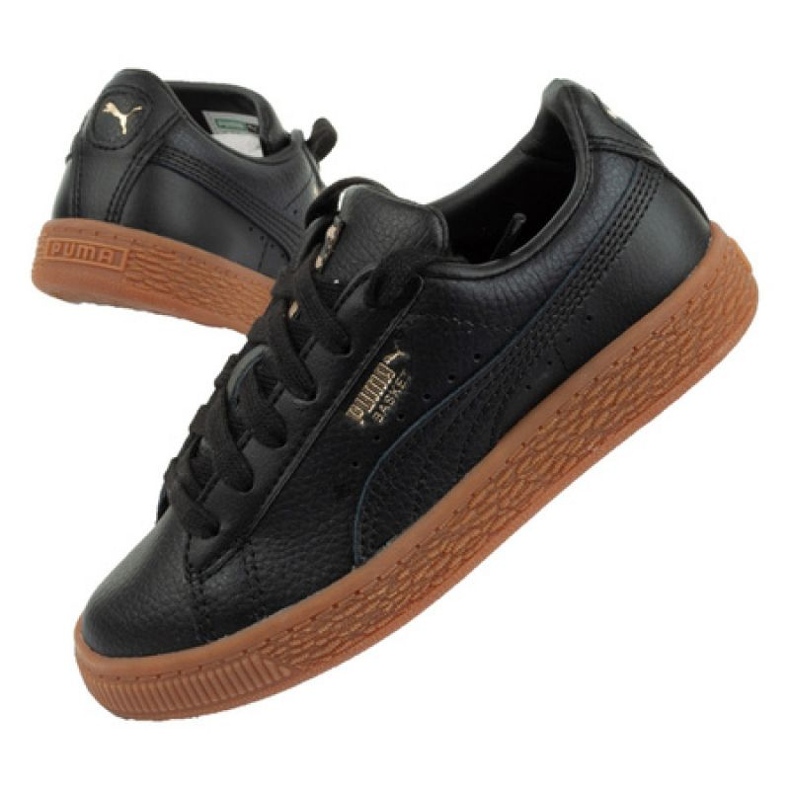 Puma Basket Classic Gum Jr 366669 01 zapatos negro Puma Basket Classic Gum Jr 366669 01 zapatos negro