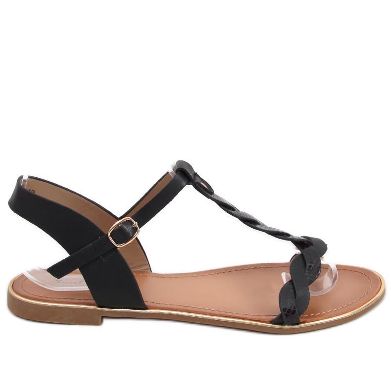 Sandalias mujer Basma Negro irisado