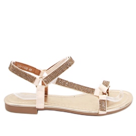 Sandalias mujer Azza Gold beige dorado