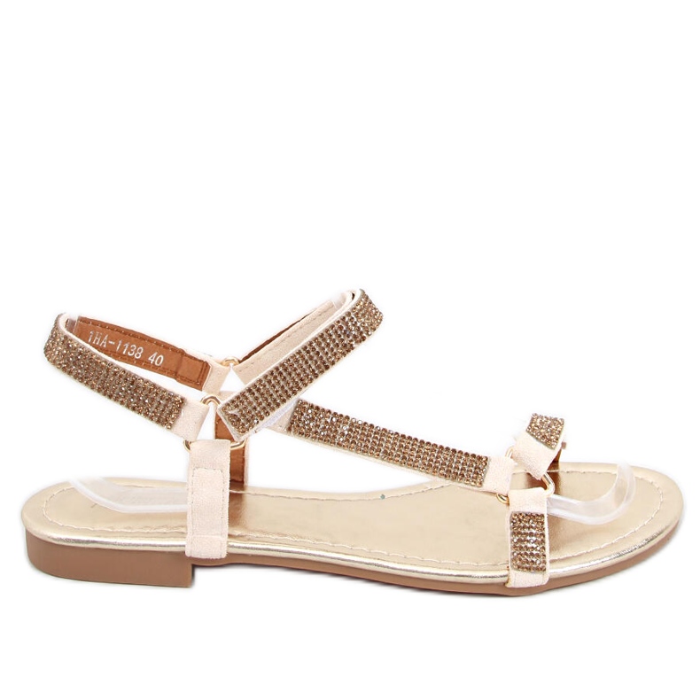 Sandalias mujer Azza Gold beige dorado