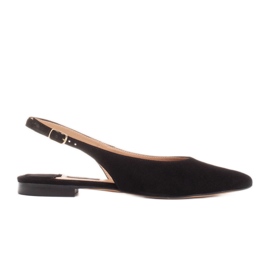 Marco Shoes Sandalias negras de ante natural negro Marco Shoes Sandalias negras de ante natural negro
