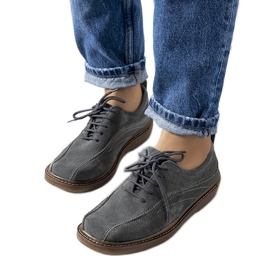 Zapatos de mujer en piel gris de Morten