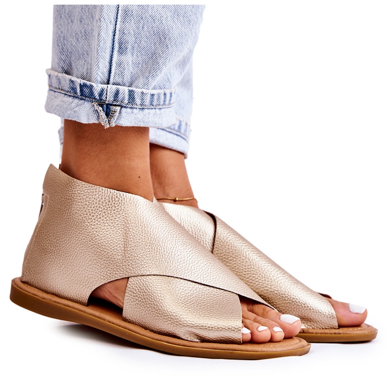 S.Barski Sandalias Mujer Piel Catalise Oro dorado