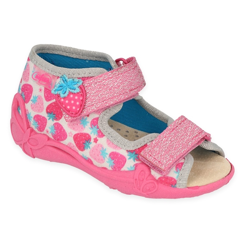 Zapatos befado niño 342P046 rosado plata