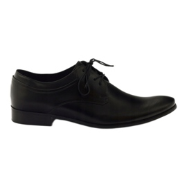 Badura Classic Leather Black Formal Zapatos 7549 negro