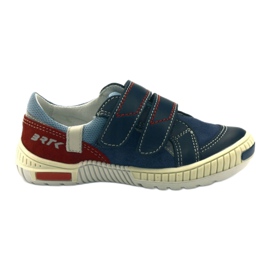 Zapatos de niño con velcros Bartek 85585 azul marino rojo