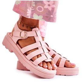 PG1 Sandalias De Moda Con Correas Malien Rosas rosado
